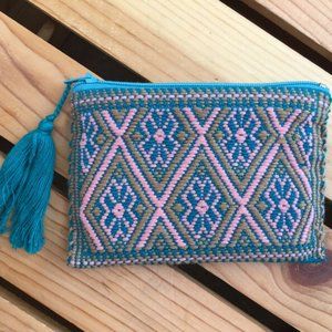 Handmade Embroidered Mexican Coin Purse